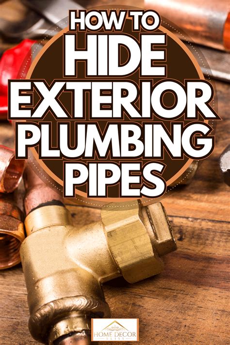 how to hide outdoor pipes